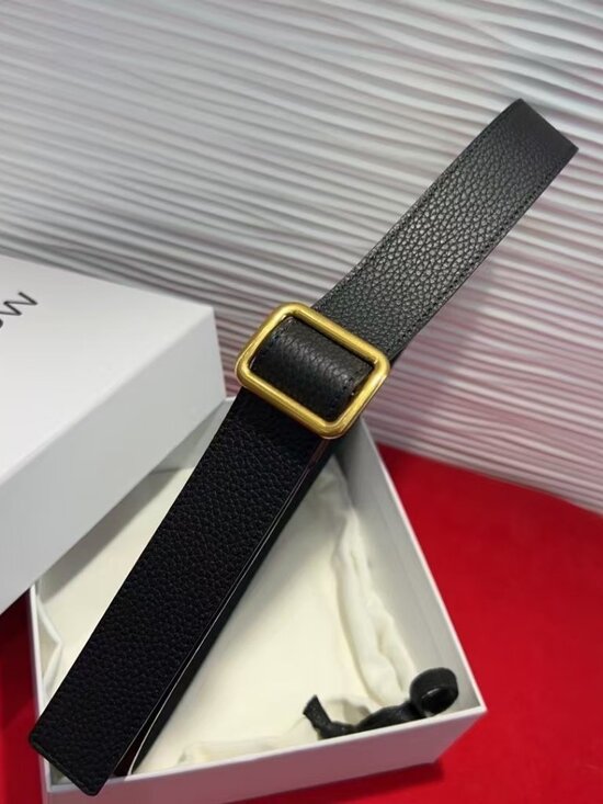 The Row Black  Leather Belt main image 5